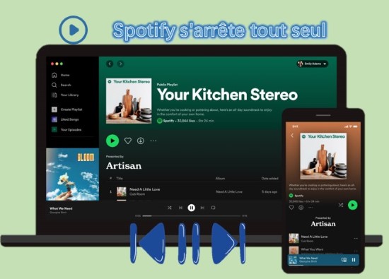 spotify s’arrête toute seul